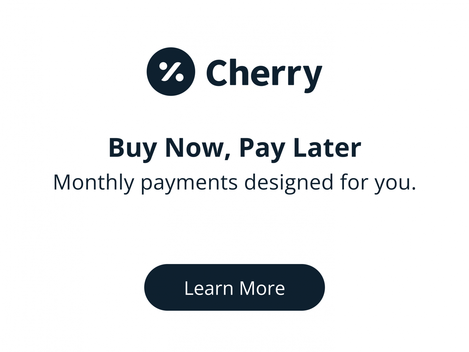 Cherry Payment Plan Banner